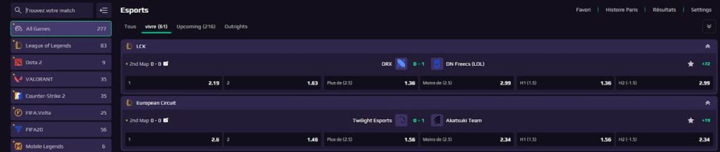WinSpirit Casino Esports