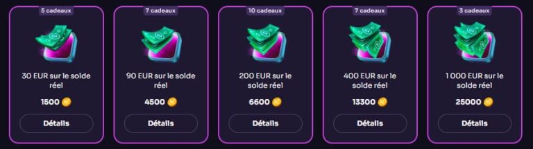 WinSpirit Casino monnaie virtuelle