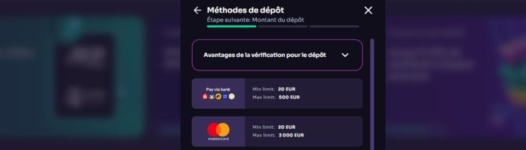 WinSpirit Casino moyens paiement dépôt